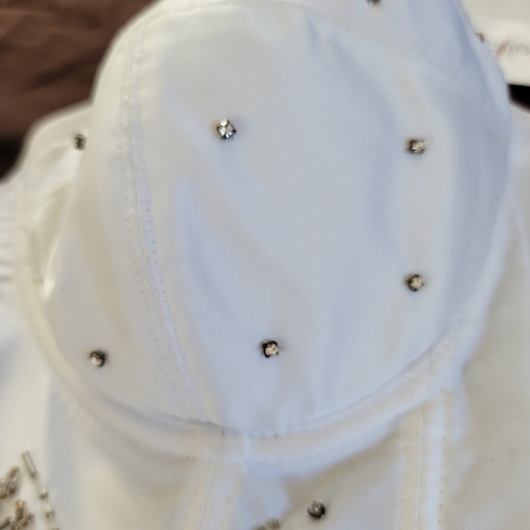 NWT Frederick's White Corset with Silver beaded and Crystal detail - Size: Large - Picture 7 of 9